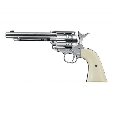 Пневматический револьвер Colt SAA 45 BB nickel, кал. 4,5 мм